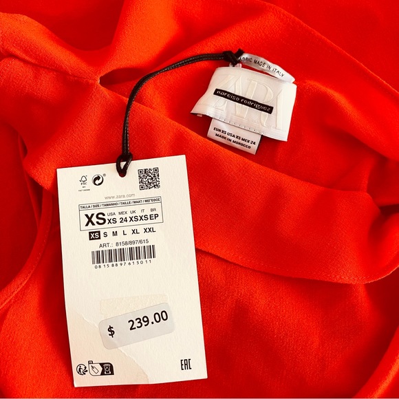 Zara Limited Edition x Narciso Rodriguez Rushed Midi Dress - Picture 10 of 12